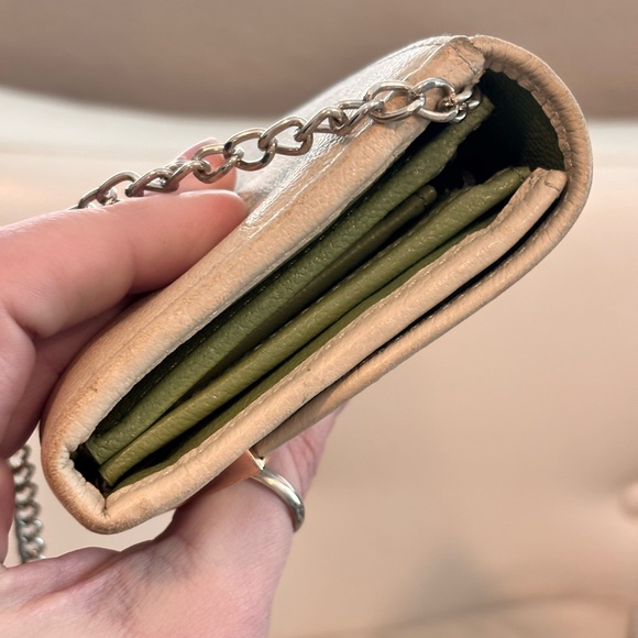 See by Chloé Lizzie Beige Leather Bi-Color Continental Wallet W/ COA - Picture 7 of 16